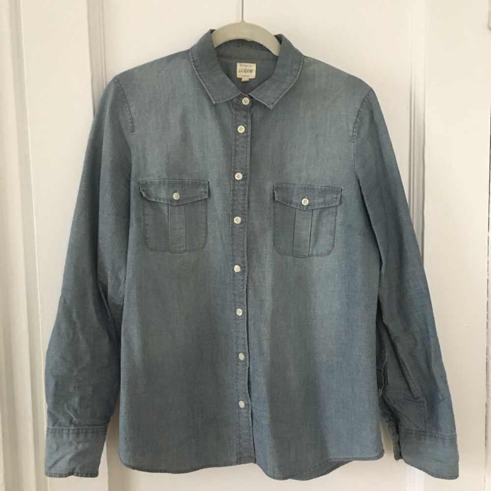 J.CREW | Denim Button Up Like New | Size Medium